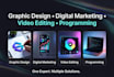 expert graphic design, digital marketing video editing and programming services