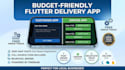 develop a custom flutter delivery app with source code