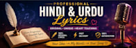 write original hindi and urdu song lyrics