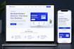 create a responsive HTML CSS landing page
