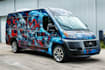 do amazing car wrap, decal, vinyl with vector illustration