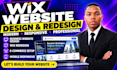 design or redesign a professional wix website, wix ecommerce store