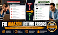 resolve and fix amazon listing errors variation issues and catalog problems