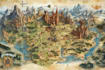 make fantasy map illustration for  novels and games