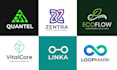 create a minimalist website and saas company logo