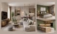 design ikea apartment interior, kitchen, bedroom with realistic 3d render