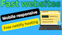 code a fast HTML CSS website and host free on netlify