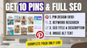 design custom pinterest pins with seo description and alt text