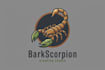 design cool, creative bark scorpion mascot logo with original concept
