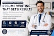 write healthcare medical, nursing resume and cover letter