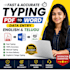 type PDF to word and do fast data entry in english telugu