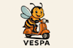 do creative vespa mascot logo for you with my on creativity