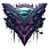create an impressive futuristic cyberpunk logo
