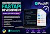 develop python flask, fastapi or django web application