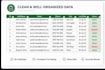 do excel data entry, formatting, cleaning, and pivot tables