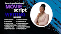 write your script, screenplay write, feature film, tv series, script formatting