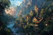 do a fantasy landscape