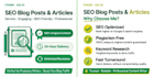 write SEO blog posts and articles for you