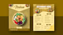 do food menu design, restaurant menu design, food flyer