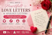 write heartfelt love letter apologies and romantic message
