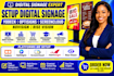 setup digital signage yodeck optisigns screencloud novisign rise vision