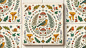 create an illustrated repeating pattern tile