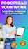 proofread and edit your essay, blog and assignments