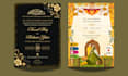 create elegant animated wedding and event invitation videos