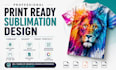 create or edit print ready sublimation design for t shirt and pod