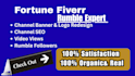 do organic rumble video promotion rumble channel promotion