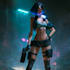 cyberpunk female character desing