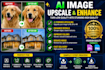 upscale, enhance, and improve image quality to HD or 4k