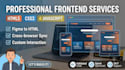 build a responsive frontend website using HTML CSS javascript