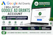 setup google ad grants account for nonprofit organizations