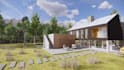 design 3d tiny house, cabin interior, exterior and realistic rendering