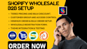 setup shopify wholesaleb2b via sami gorilla clay sparklayer bss b2b ymq snap