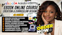 create elearning ebook online course, curriculum, outline, instructional design