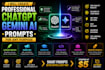 create professional chatgpt, gemini ai and custom ai prompts