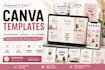 design a modern editable airbnb welcome book template in canva