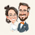 create a custom hobby caricature with a hand drawn portrait