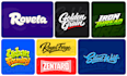 do custom hand lettering logo design and vintage typography