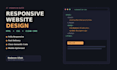design a responsive HTML CSS website