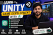 teach unity game development using chatgpt and ai