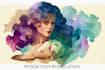 paint with watercolor for illustration and clipart