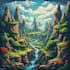 design detailed fantasy landscapes and environments