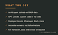 build a custom ai chatbot, agent or automation