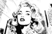 comic book illustration with comic book