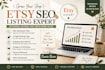 optimize etsy listings with title, tags, description, and images