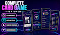 develop a custom card game mobile app in flutter