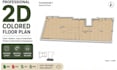 create professional 2d colored floor plans